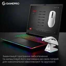Комп'ютерна мишка GamePro Asgard Thor Wireless/Bluetooth/USB White (GM023W) - мініатюра 9