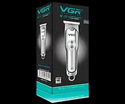 Машинка для стрижки волосся, вусів та бороди VGR V-071 бездротова з USB зарядкою 5W срібляста (24322-V-071_277) - мініатюра 6