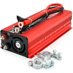 Інвертор напруги Voltronic ST3000CP (DC:1500W), 12/220V з апроксимованою синусоїдою, 1 універсальна розетка, крокодили, BOX - мініатюра 2