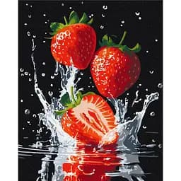 Картина по номерам "Сочная клубника" Brushme BS54154, 40х50 см