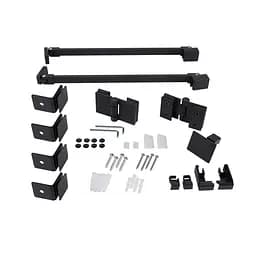 Душова кабіна Qtap Capricorn BLA10128RC6 120x80 см, скло Clear 6 мм, покриття CalcLess без піддона, Чорний, Універсальна, прозорий - мініатюра 7
