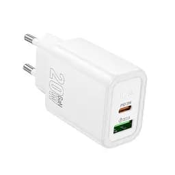 Адаптер сетевой HOCO Gentle charger N61 1USB/1Type-C, 20W/3A, PD/QC|