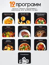 Багатофункціональна мультипіч AIR FRYER GRILL на 8.5 л 2000 Вт - мініатюра 3
