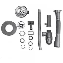 Кухонна мийка 770x500x160 мм + сифон Wezer 7750(08) Satin, Satin - мініатюра 7