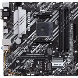 Материнська плата Asus Prime AM4 (B550) B550M-A, B550, 4xDDR4, Int.Video(CPU), 4xSATA3, 2xM.2, 1xPCI-E 16x 4.0, 2xPCI-E 1x 3.0, ALC887 8xUSB3.2/4xUSB2.0, VGA/DVI-D/HDMI, MicroATX