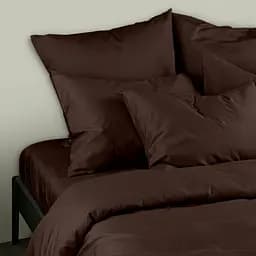 Простирадло Cosas на резинці сатин 80х200 brown, шоколад (11Satin_Brown_80x200x20) - мініатюра 2