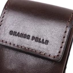 Оригінальна ключниця у вигляді футляра з натуральної шкіри GRANDE PELLE 6.5х13х1 см acs0032264 - мініатюра 5