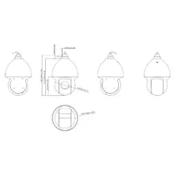 IP PTZ-відеокамера 4Mp TVT TD-8543IE3N(PE/40M/AR36) f=4.5-180mm 40x (77-00309) - мініатюра 2