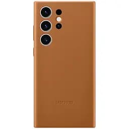 Оригинальный кожаный чехол Samsung Leather Case Cover для Samsung Galaxy S23 Ultra (S918) Camel EF-VS918LAEGRU