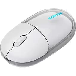 Миша Canyon OnClick 24 BT/ Wireless Transparent/White (CNS-CMSW24W) - мініатюра 2