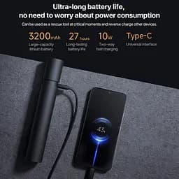 Ліхтар Xiaomi Mijia Multi Functional Strong Light Flashlight (N613) (BHR7668CN) - мініатюра 6