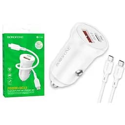 Зарядний пристрій Borofone BZ18A Type-C/Type-C PD20W+QC3.0