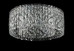 Кришталева люстра Splendid Ray LGH90338/10 (CR) стельова люстра з кришталем хром 56 см, висота 27 см, на 10 лампочок
