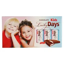 Шоколад Lucky Days Kids молочний із молочною начинкою 100 г (887852)