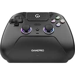 Геймпад GamePro GPS20BDOC 2.4G/BT 5.1/USB беспроводной с зарядной станцией Switch/PS/PC/iOS/Android RGB Black (GPS20BDOC)