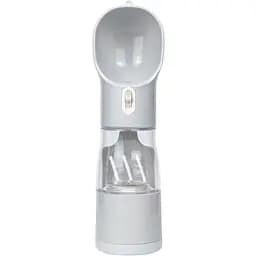 Бутылка-поилка для собак и кошек Semi с пакетами и лопаткой 2 отделения 255 мл + 200 мл белая (14562)