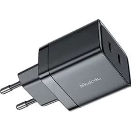 Швидка зарядка Mcdodo Dual TypeC PD EU 40W black (21687)