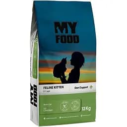 Сухий корм для кошенят My Food Feline Kitten Start Support Суперпреміум з куркою 12 кг