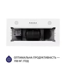 Витяжка повновбудована Minola HBI 5262 WH GLASS 700 LED - мініатюра 5