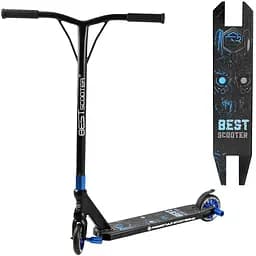 Самокат трюковый Best Scooter с пегами 69х11х54 см Черно-синий 000254837