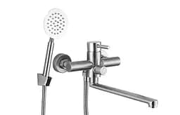 Смеситель для ванны Wezer EKO7-01 сатин Хром матовый