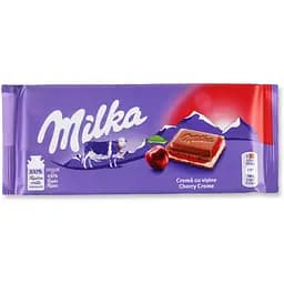 Шоколад Milka молочний зі смаком вишні 100 г (911054)
