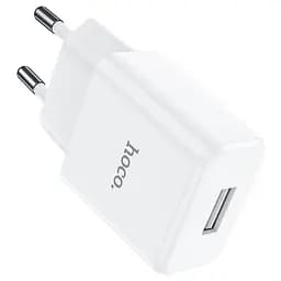 Мережевий зарядний пристрій Hoco N9 1USB (White) [67469] - мініатюра 2
