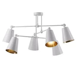 Люстра "Sia V6" PikArt арт. 5648 Золотий/білий