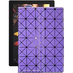 Чехол StatusCASE из экокожи для планшета Lenovo Tab 3 Plus X70L Фиолетовый ромб