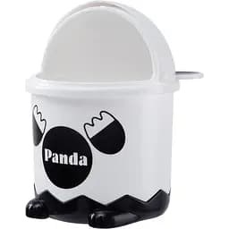 Відро для сміття MBM My Home з кришкою 7 л біле (BIN-07 7L WHITE) - мініатюра 2