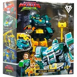 Ігровий набір з роботом-трансформером Dinoster Стего Трон 2 машини EU580814