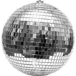 Куля Devilon Диско 20 см дзеркальна срібляста глянець (892814)