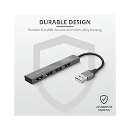 Концентратор Trust Halyx Aluminium 4-Port Mini USB Hub (23786_TRUST) - мініатюра 8