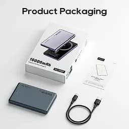 Повербанк Kuulaa MagSafe Powerbank з бездротовою зарядкою для iPhone 10000 mAh 20W Dark Green - мініатюра 9