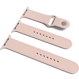 Силіконовий ремінець для Apple Watch Sport Band 42(ser.1-3)/44/45/46/49mm (S/M & M/L) 3pcs Рожевий / Pink Sand
