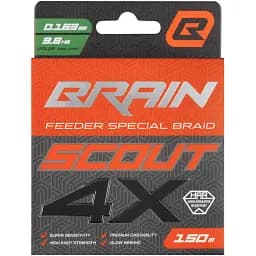 Шнур Brain Scout 4X 150m (deep green) 0.163mm 9.8kg - мініатюра 2