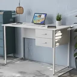 Комп'ютерний стіл Ferrum-decor Таккота 75x140x60 білий ДСП Білий 16мм (FRD-102098)