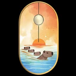 Миша бездротова 2E MF300 Capybara Sunset Silent Yellow (2E-MF300WCAPIBARAYW)