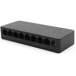 Комутатор Merlion MG1008 8 портів Ethernet 10/100/1000 Мбіт/сек. пластик DC 5V. Блок живлення у комплекті