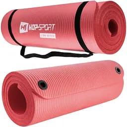 Мат для фітнесу та йоги Hop-Sport HS-N015GM 1,5см червоний - мініатюра 5