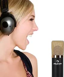 Конденсаторний USB-мікрофон Auna MIC-900WH-LED, 16 біт/48 кГц, 32 дБ (10011711) - мініатюра 6