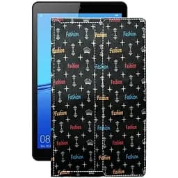 Чохол StatusCASE з екошкіри для планшету Huawei MediaPad M5 lite 8 Фешн чорний