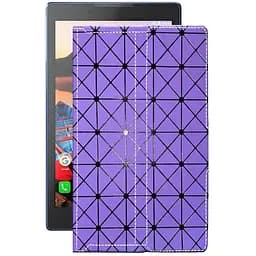 Чехол StatusCASE из экокожи для планшета Lenovo Tab 3 TB3-730X Фиолетовый ромб