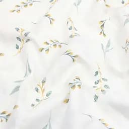 Простирадло Cosas на резинці фланель 80х160 pine branchlets cs1, м'ята (Flannel_BudYellowMint_80x160x20) - мініатюра 4