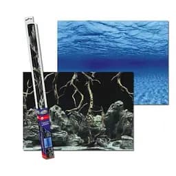 Акваріумний задній фон Aqua Nova Синє море/Камені з корчами 100x50 см (TREE ROOTS/WATER L)