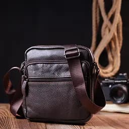 Чоловіча шкіряна сумка Vintage 18х19х6 см sum0020307 - мініатюра 7