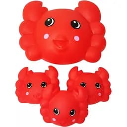 Игрушки для купания Metr+ Краб набор пискавок 4 шт.B-331 