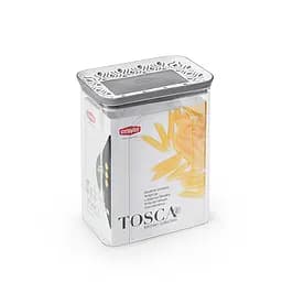 Прямокутна ємність для зберігання продуктів TOSСA 2,2л біло-сіра (55654)