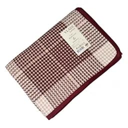 Покривало бавовняне Vladi 140х200 бежево-бордове (1205228)