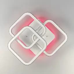 Потолочная светодиодная люстра с подсветкой RGB | Ст. A 77075-3 WT | Line F